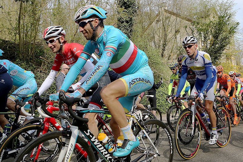 Photo Amstel Gold Race 2015, Schleck and Nibali